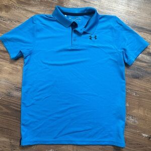 Under Armour Boys Vibrant Blue Polo